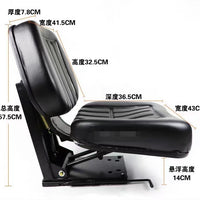 Universal Suspension Shock-Absorbing Seat for Tractor and Forklift