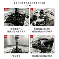 12-Piece Internal Bearing Puller Set with Slide Hammer, 45# Steel
