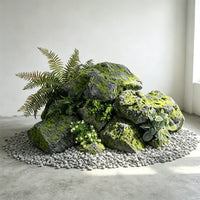 Simulated PU Moss Stone Decorative Rock for Indoor and Outdoor Landscaping