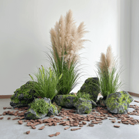 Simulated PU Moss Stone Decorative Rock for Indoor and Outdoor Landscaping