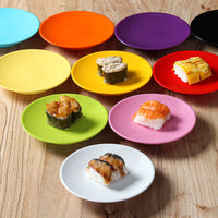Melamine Flat Plate Set for Commercial Use, Round, 27-27.9cm Diameter