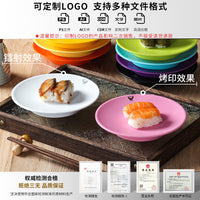Melamine Flat Plate Set for Commercial Use, Round, 27-27.9cm Diameter