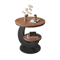 Modern Italian Style Round Coffee Table with Marble Top