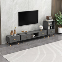 Modern Minimalist TV Cabinet Nordic Style for Small Living Room, TV Cabinet and Coffee Table Combination, Simple Furniture Floor Cabinet Light Luxury