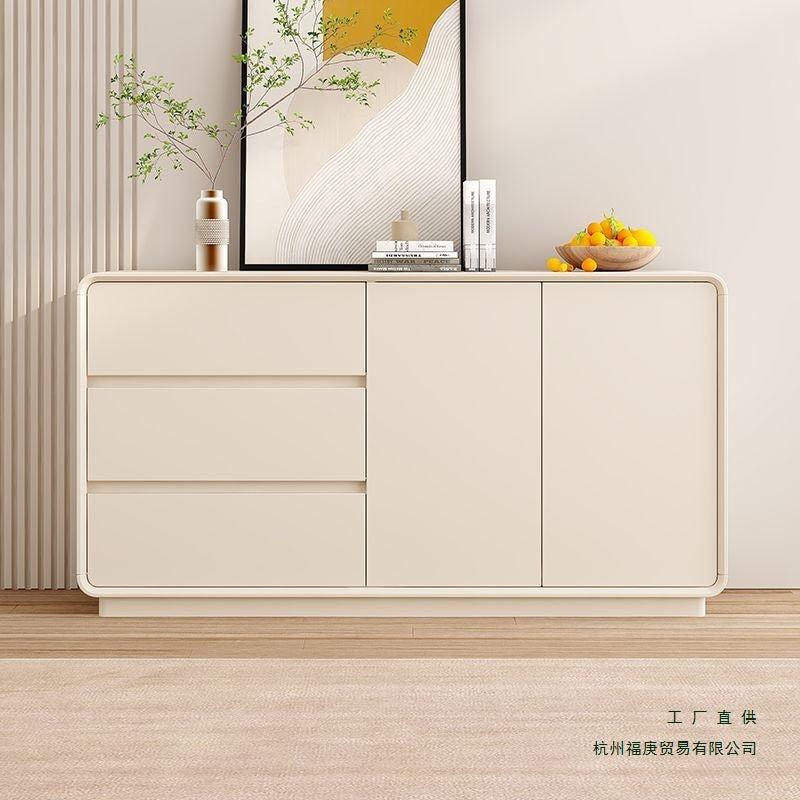 2025 New Cream Style Sideboard Cabinet, Kitchen Cabinet, Storage Cabinet, Living Room Wall Tea Cabinet