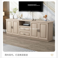 Solid Wood TV Cabinet Modern Minimalist Small Apartment Living Room Bedroom European Storage Multifunctional Tall Cabinet