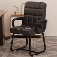 Office Chair with PU Leather, Metal Frame, Ergonomic Design