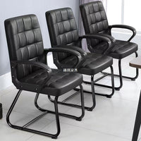 Office Chair with PU Leather, Metal Frame, Ergonomic Design