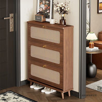 New Chinese Style Ultra-Thin Flip-Down Shoe Cabinet