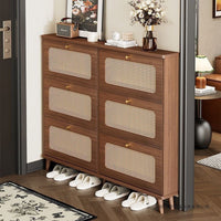 New Chinese Style Ultra-Thin Flip-Down Shoe Cabinet