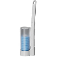 Disposable Toilet Brush with Wall-Mount Base
