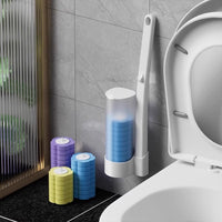 Disposable Toilet Brush with Sponge Refill Heads, No Dead Angle Cleaning