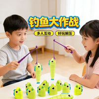 Fishing Battle Educational Toy with Retractable Fish