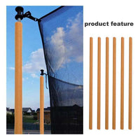 Children's Trampoline Foam Pole Cover - Orange Sponge Tube (12 Pieces)