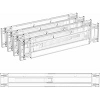 Adjustable Drawer Divider with Expandable Storage for Closet Organization