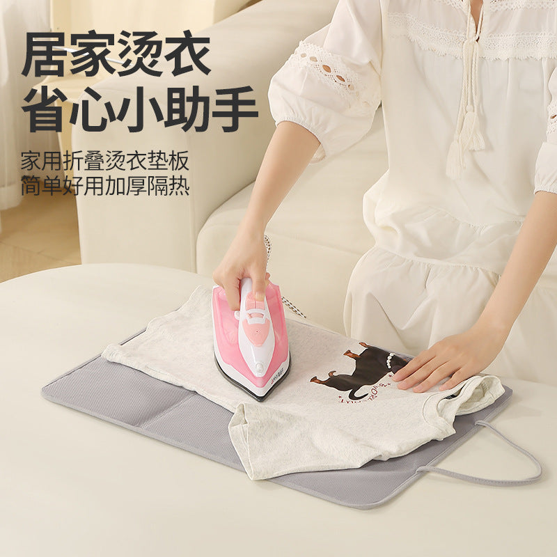 Small Foldable Ironing Board Cover, Cotton Fabric, Modern Minimalist