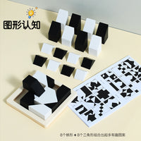 Hidden Blocks Puzzle Toy for Focus Training and Logic Thinking, Ages 3-10