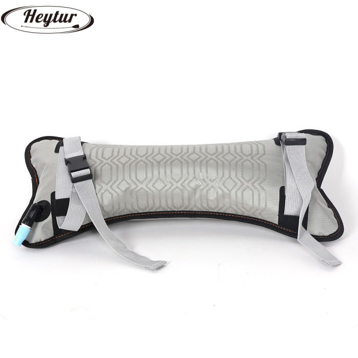 Kayak Inflatable Seat Cushion Lumbar Support Adjustable Seat Floating Paddle Bag