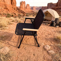 High-End Padded Carbon Steel Round Tube Kermit Chair Camping Portable Folding Chair Leisure Fishing Beach Chair Fishing