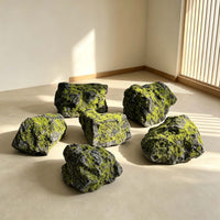 Artificial Moss Stone PU Decorative Rock for Office Greenery