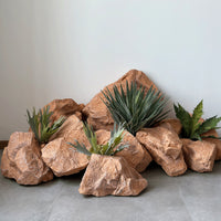 PU Simulated Yellow Fake Rock for Photography and Wedding Stage
