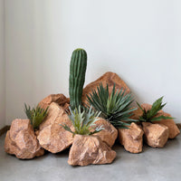 PU Simulated Yellow Fake Rock for Photography and Wedding Stage