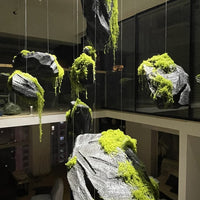 Simulated PU Foam Floating Stone for Indoor Plant Decor