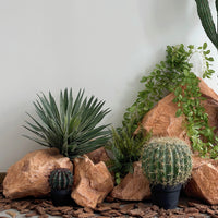 PU Yellow Artificial Stone with Simulated Moss for Decoration