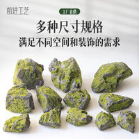 Faux Moss Foam Stone for Indoor Garden and Courtyard Decoration