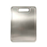 New 304 Stainless Steel Grooved Cutting Board, Antibacterial and Anti-Mold Kitchen Chopping Board