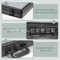 Transparent UV-Resistant Aluminum Alloy Storage Box for PSA, MTG, Sports Cards, and Trading Cards