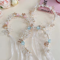 Children's Floral Headband Princess Forest Style Hair Hoop for Flower Girl Wedding