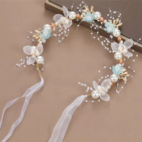 Children's Floral Headband Princess Forest Style Hair Hoop for Flower Girl Wedding