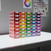 Plastic Desktop Storage Cabinet with 40 Drawers Transparent Parts Cabinet with Clear Drawers Compact Desktop Drawer Organizer Sturdy for Workspace