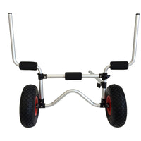 Kayak Platform Boat Trailer with Vertical Poles and Legs for Beach Use