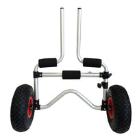 Kayak Platform Boat Trailer with Vertical Poles and Legs for Beach Use