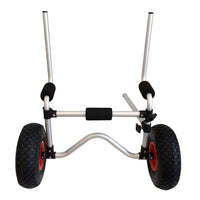 Kayak Platform Boat Trailer with Vertical Poles and Legs for Beach Use