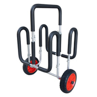 KOETSU Aluminum Double Paddleboard Trailer Portable Surf Paddle Board Detachable Cart Mobile Carrier