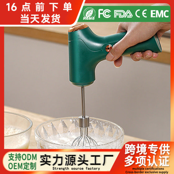 Electric Egg Beater Mixer with Stainless Steel Attachments