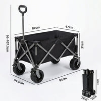 Outdoor Camping Cart Large Folding Wagon with Table