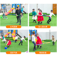 Elastic Rainbow Rope for Company Team Building and Beach Tug-of-War