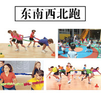Elastic Rainbow Rope for Company Team Building and Beach Tug-of-War