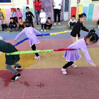 Elastic Rainbow Pull Rope for Children's Outdoor Sports and Sensory Toys