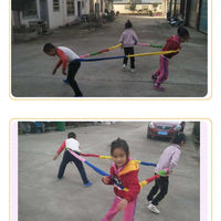 Rainbow Elastic Pull Rope for Sensory Training and Outdoor Team Games