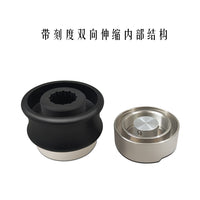 Stainless Steel 51mm Universal Flat Tamper with Diamond Dual-Head Distributor and Adjustable Height