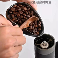 Ceramic Coffee Bean Display and Measuring Dish with Spoon