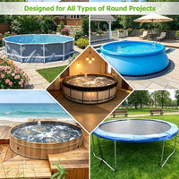 Cheng Yi Da Oxford Cloth Round Pool Cover, Waterproof, Sunproof, Dustproof, 82/122/162cm