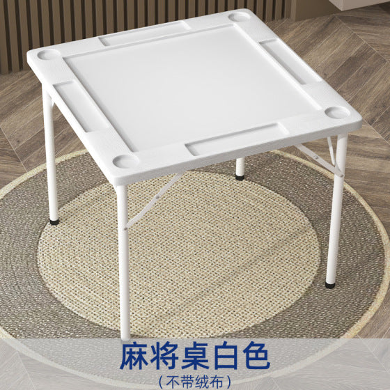 Factory Direct Plastic Mahjong Table, Simple Folding Mahjong Table for Home
