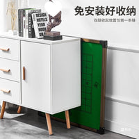 Foldable Mahjong Table with Metal Frame, Adjustable Height, Modern Style