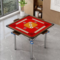 Quiet Folding Mahjong Table with Drawer, Manual, New Chinese Style